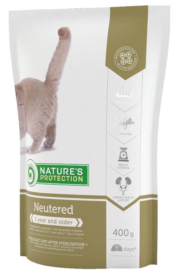 Сухой корм Nature's Protection Neutered для кошек и котят
