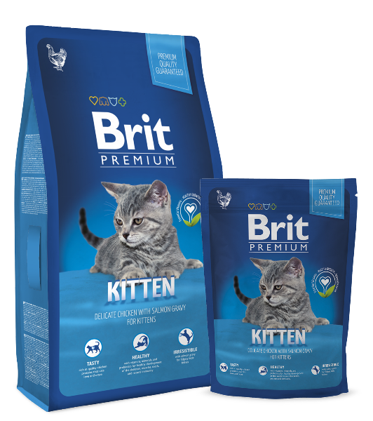 Сухой корм Brit Premium Cat Kitten (Курица) для кошек и котят