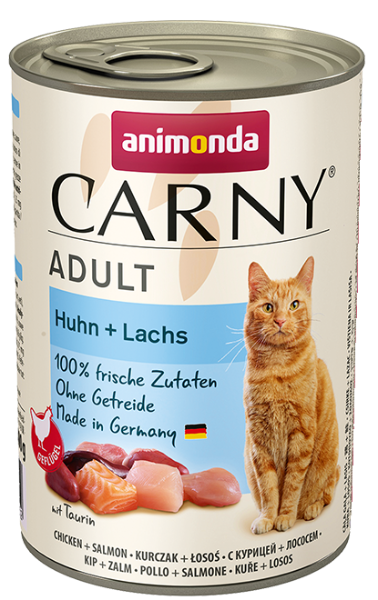 Консервы Carny Adult (с курицей и лососем) для кошек и котят