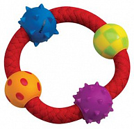 Petstages Игрушка для собак канат-кольцо с мячиками