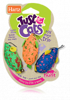 Игрушка для кошек "Три мышки разноцветные"