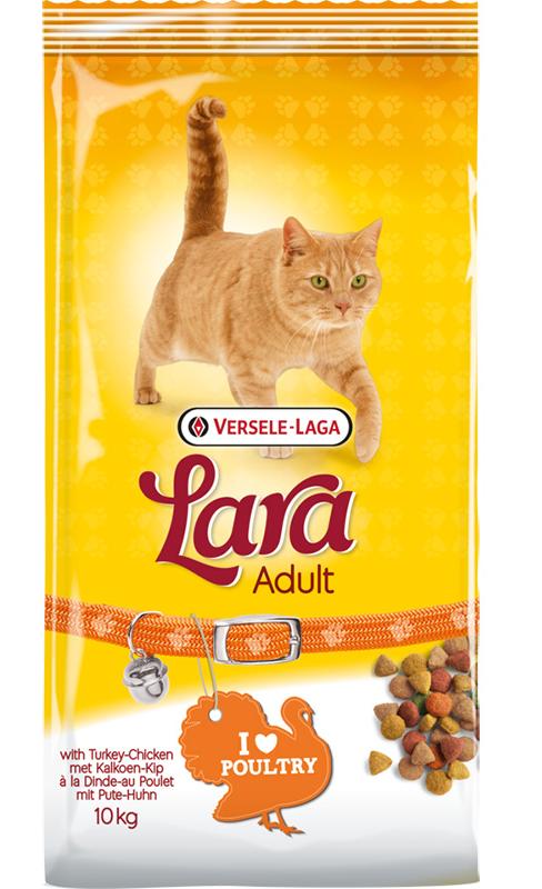 Сухой корм LARA для кошек (Курица/индейка) для кошек и котят