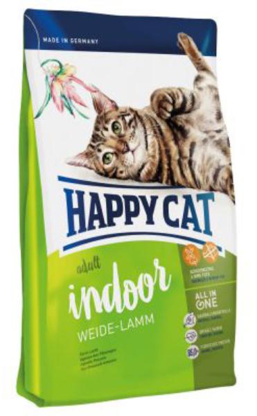 Сухой корм Happy Cat Adult Indoor (Ягненок с фермы) для кошек и котят