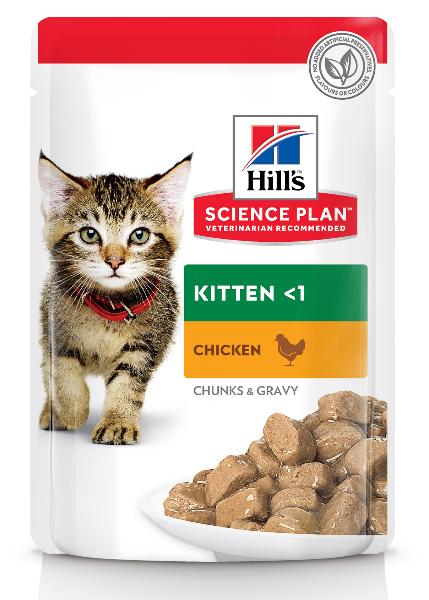 Консервы Hill's Science Plan влажный корм для котят (курица) для кошек и котят
