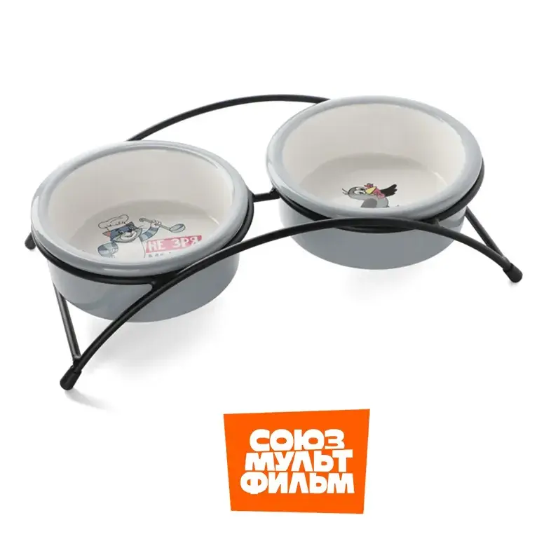 Triol Миска на подставке Матроскин и Галчонок