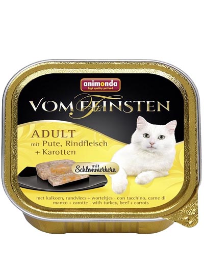 Консервы Vom Feinsten (с индейкой, говядиной и морковью) для кошек и котят