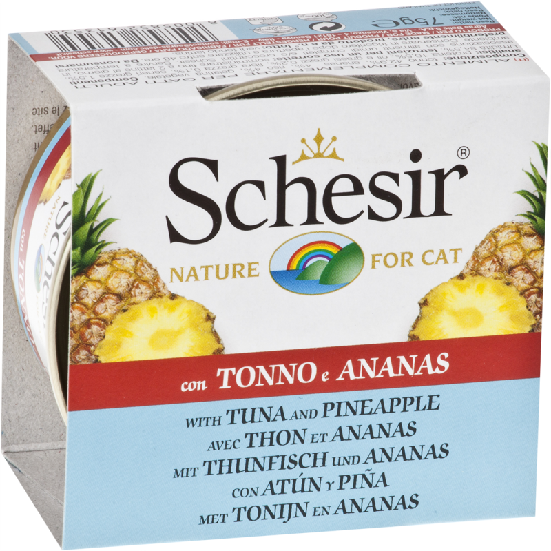 Консервы Schesir Tuna Pineapple (Тунец, ананас) для кошек и котят