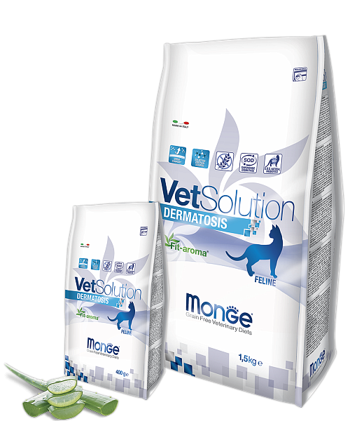 Сухой корм Monge VetSolution Dermatosis Cat для кошек и котят