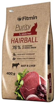 Сухой корм Fitmin Сat Purity Hairball (Говядина) для кошек и котят