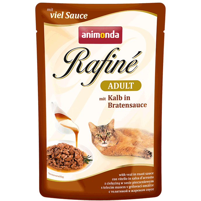 Консервы Rafine Soupe Adult (с телятиной в жареном соусе) для кошек и котят