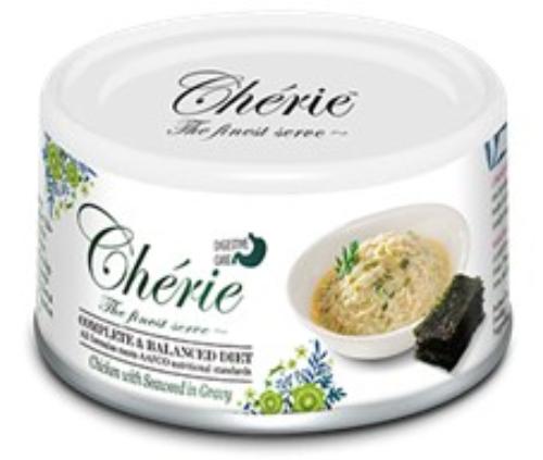 Консервы Cherie Complete & Balanced Diet Курица с водорослями в соусе для кошек и котят