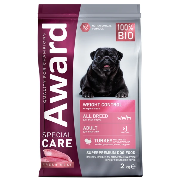 Award Special Care Adult Dog Weight Control (Индейка)