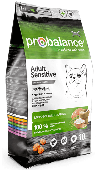Сухой корм ProBalance Cat Sensitive для кошек и котят