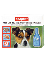 Капли Flea Drops Small Dogs от блох и клещей, 3 шт
