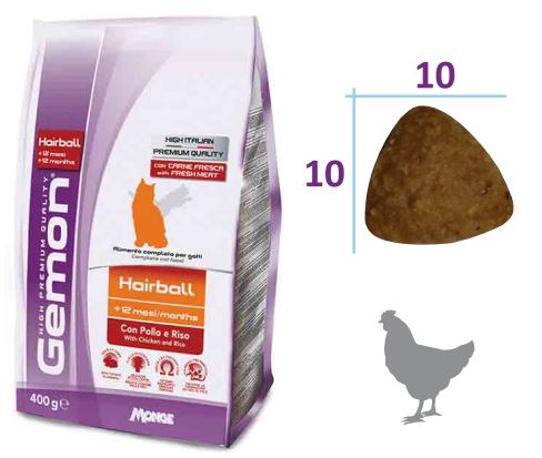 Сухой корм Gemon Cat Hairball (Курица, рис) для кошек и котят