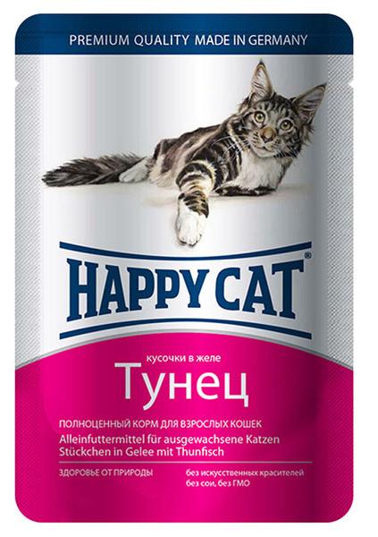 Консервы Happy Cat Пауч Тунец для кошек и котят