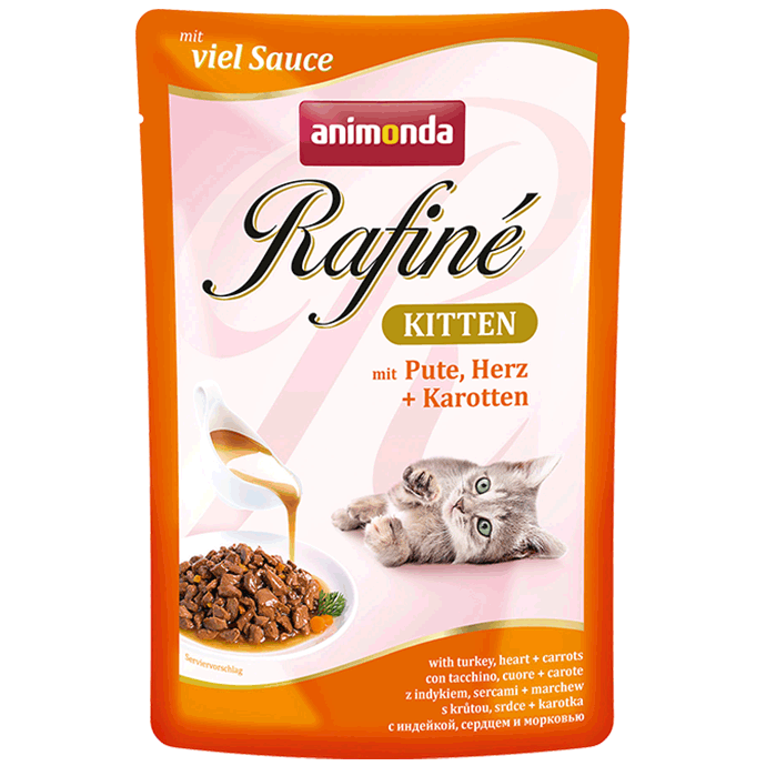 Консервы Rafine Soupe Kitten (из мяса индейки, сердца и моркови) для кошек и котят