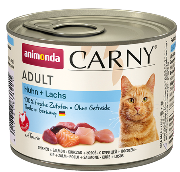 Консервы Carny Adult (с курицей и лососем) для кошек и котят