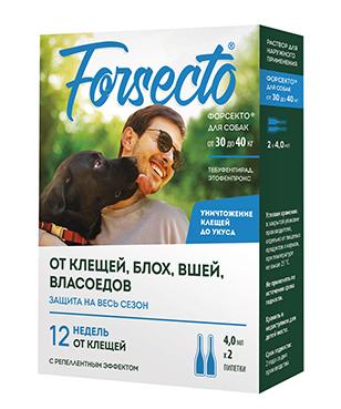 Астрафарм FORSECTO Капли от внешних паразитов для собак от 30 до 40 кг