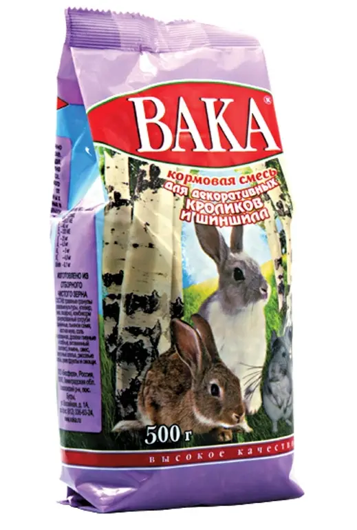 ВАКА ВК Корм для шиншилл и декоративных кроликов