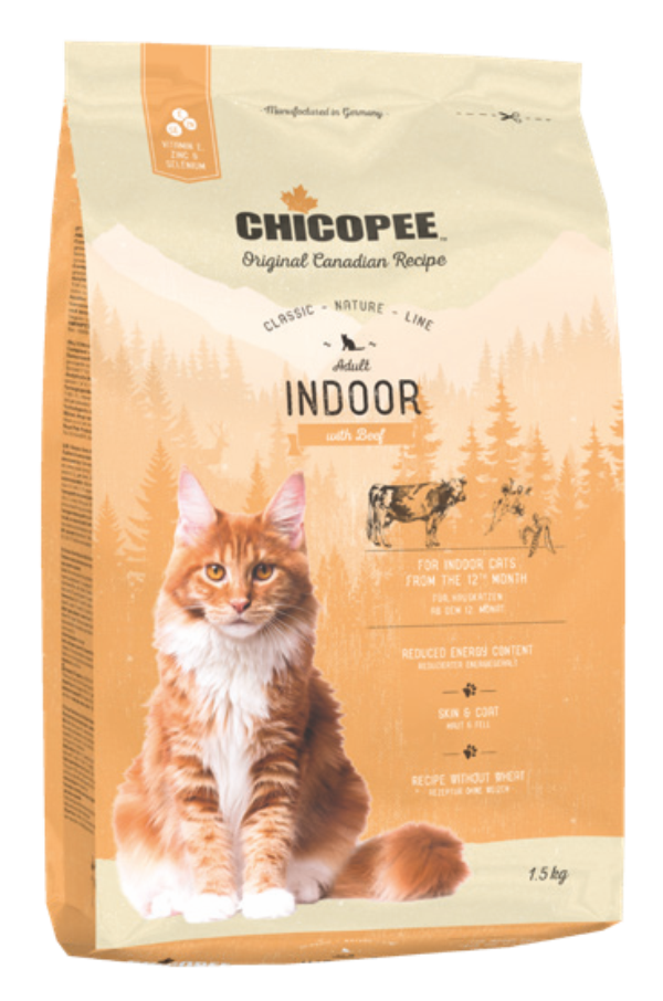Сухой корм Chicopee CNL Indoor (Говядина) для кошек и котят