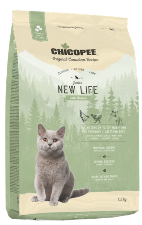 Сухой корм Chicopee CNL New Life для кошек и котят