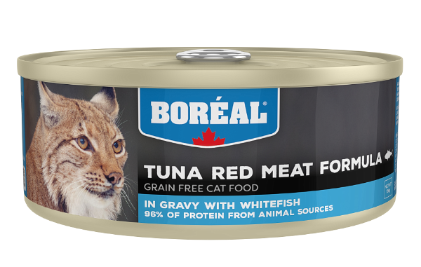 Консервы Boreal Cat Красное мясо тунца в соусе с белой рыбой для кошек и котят