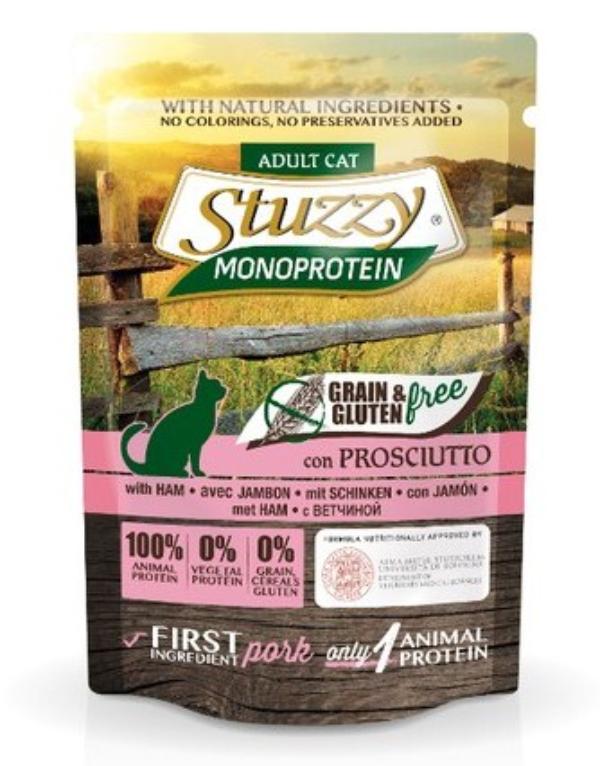 Консервы Stuzzy Monoprotein Паучи для кошек (ветчина) для кошек и котят