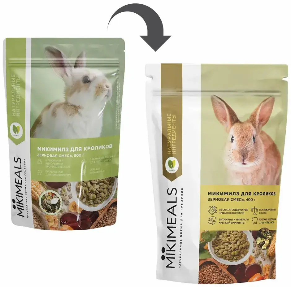 MIKIMEALS Корм для кроликов