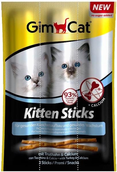 Лакомство GimCat Лакомые палочки для котят, 3 шт/уп. для кошек и котят