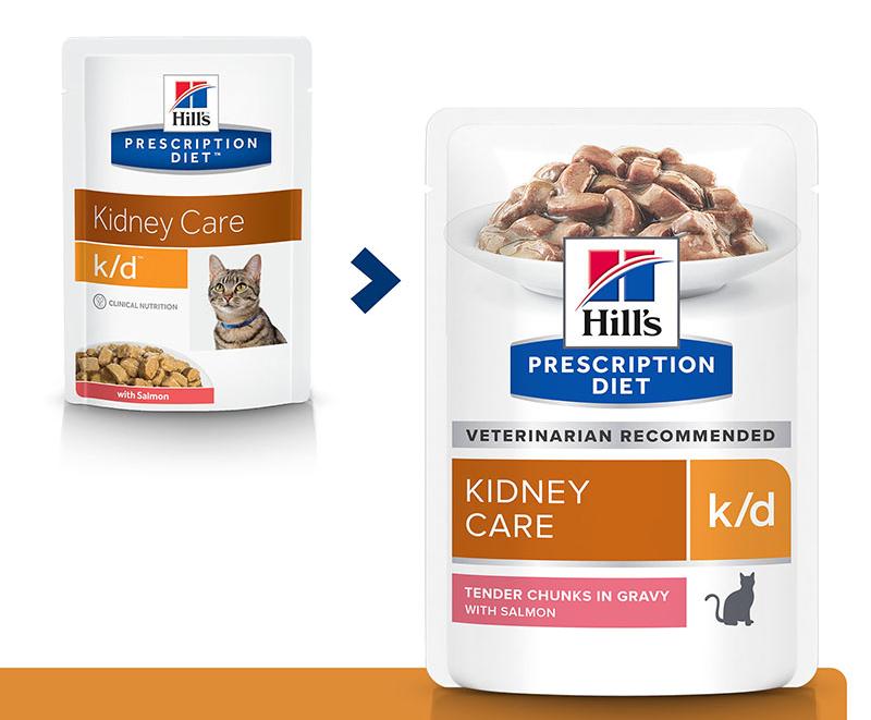 Консервы Hill's k/d Kidney Care для кошек с лососем для кошек и котят