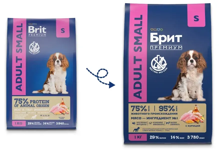 Брит Премиум Dog Adult Small (Курица)