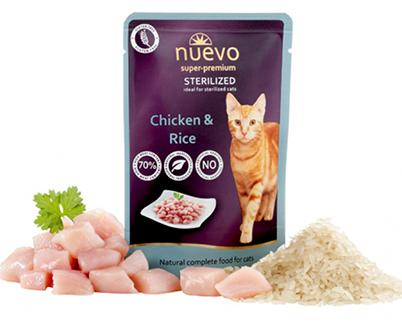 Консервы Nuevo Sterilized Chicken & Rice для кошек и котят