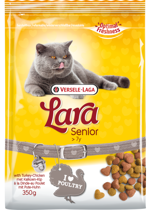 Сухой корм LARA для кошек старше 7 лет (Индейка/курица) для кошек и котят