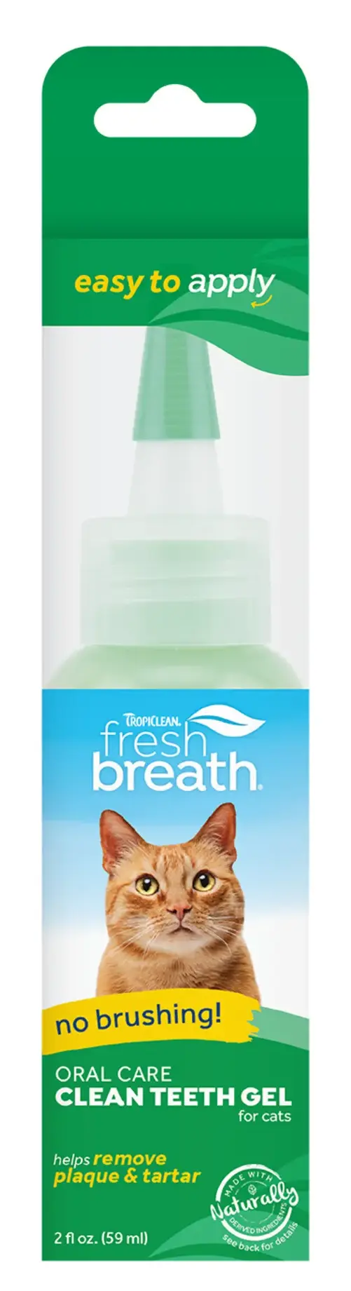 TropiClean Fresh Breath Oral Care Clean Teeth Gel for Cats Garfield.by