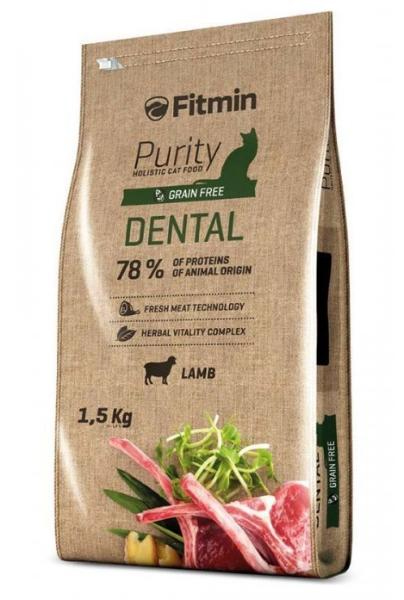 Сухой корм Fitmin Сat Purity Dental (Ягненок) для кошек и котят