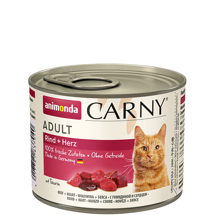 Консервы Carny Adult (с говядиной и сердцем) для кошек и котят