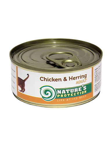 Консервы NP Cat Chicken & Herring (Курица, сельдь) для кошек и котят