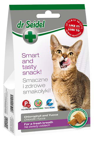 Лакомство Dr. Seidel Snacks Лакомство для кошек для свежего дыхания для кошек и котят