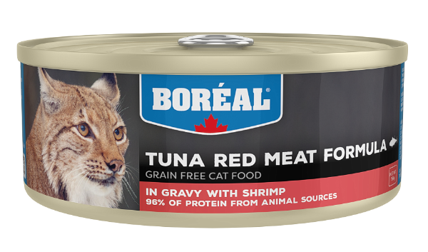 Консервы Boreal Cat Красное мясо тунца в соусе с креветками для кошек и котят