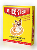 Экопром Инсектал капли для кошек и собак от 2 до 4 кг