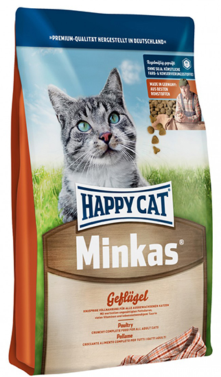 Сухой корм Happy Cat Minkas (Птица) для кошек и котят