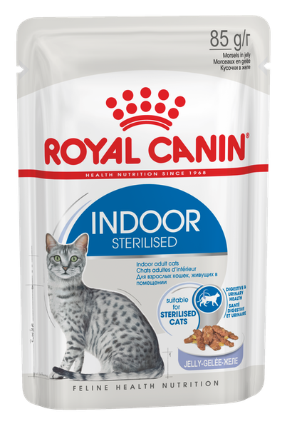 Консервы Royal Canin Indoor Sterilized (желе) для кошек и котят
