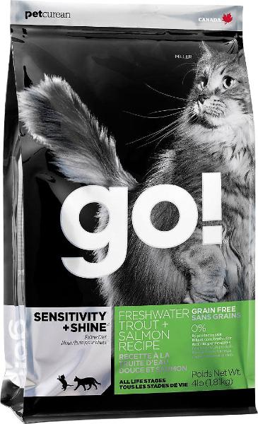 Сухой корм GO! Sensitivity+Shine GF Freshwater Cat (Форель и лосось) для кошек и котят