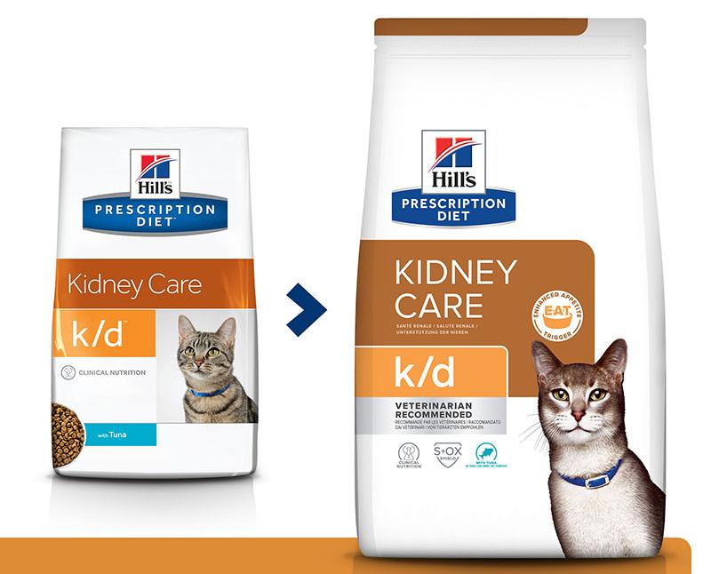 Сухой корм Hill's Prescription Diet k/d Kidney Care для кошек (Тунец) для кошек и котят