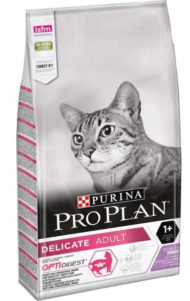 Сухой корм Purina Pro Plan Delicate OptiDigest (Индейка) для кошек и котят