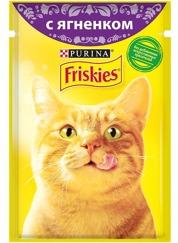 Консервы Friskies для кошек (Ягненок в подливе) для кошек и котят