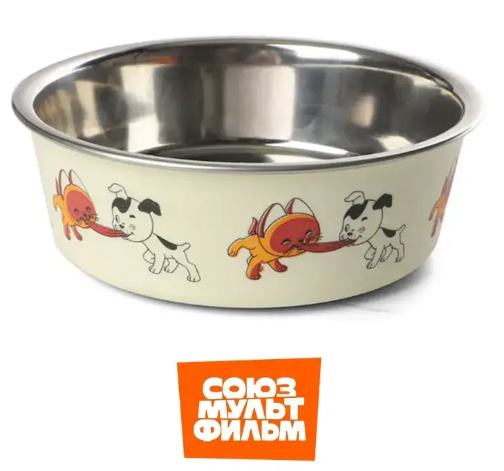 Triol Миска металлическая на резинке Сосиска дружбы