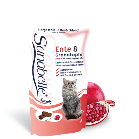 Лакомство Bosch Sanabelle Cat Sticks Duck Pomegranate, 55 г для кошек и котят