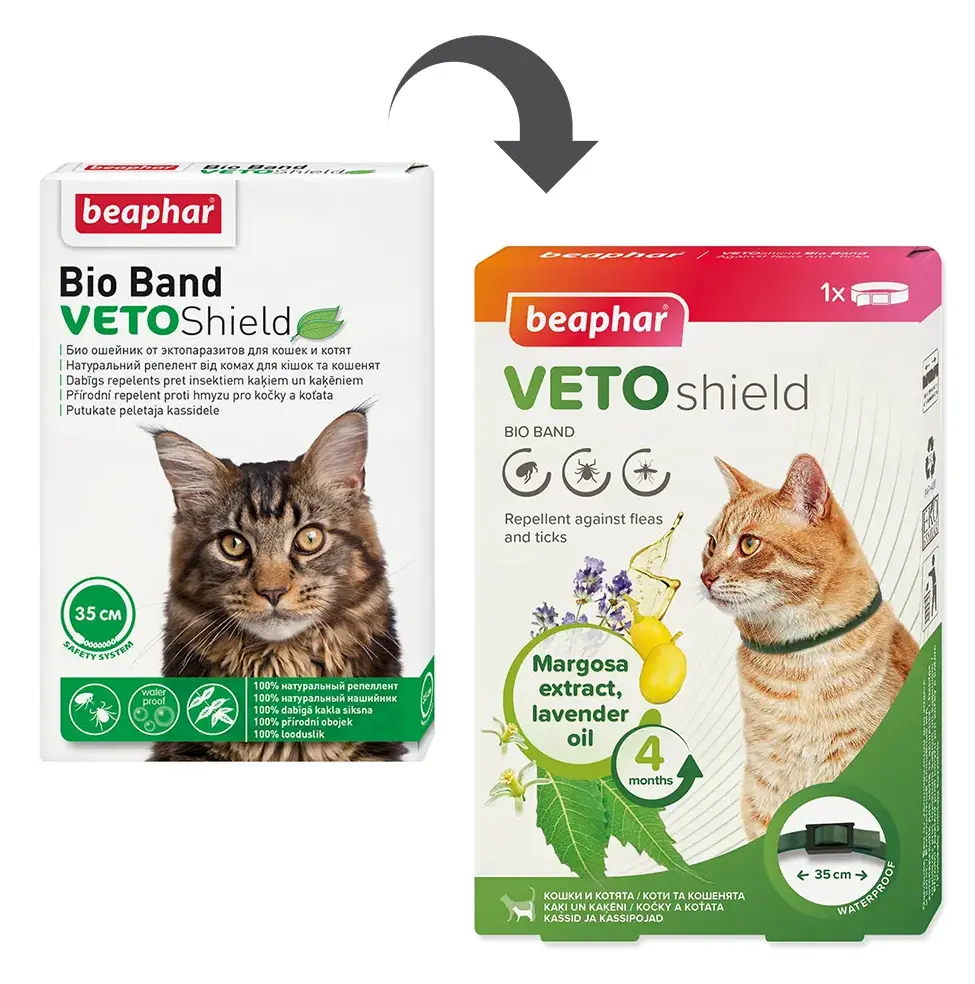 Ошейник Beaphar Bio Cat от блох, клещей и комаров